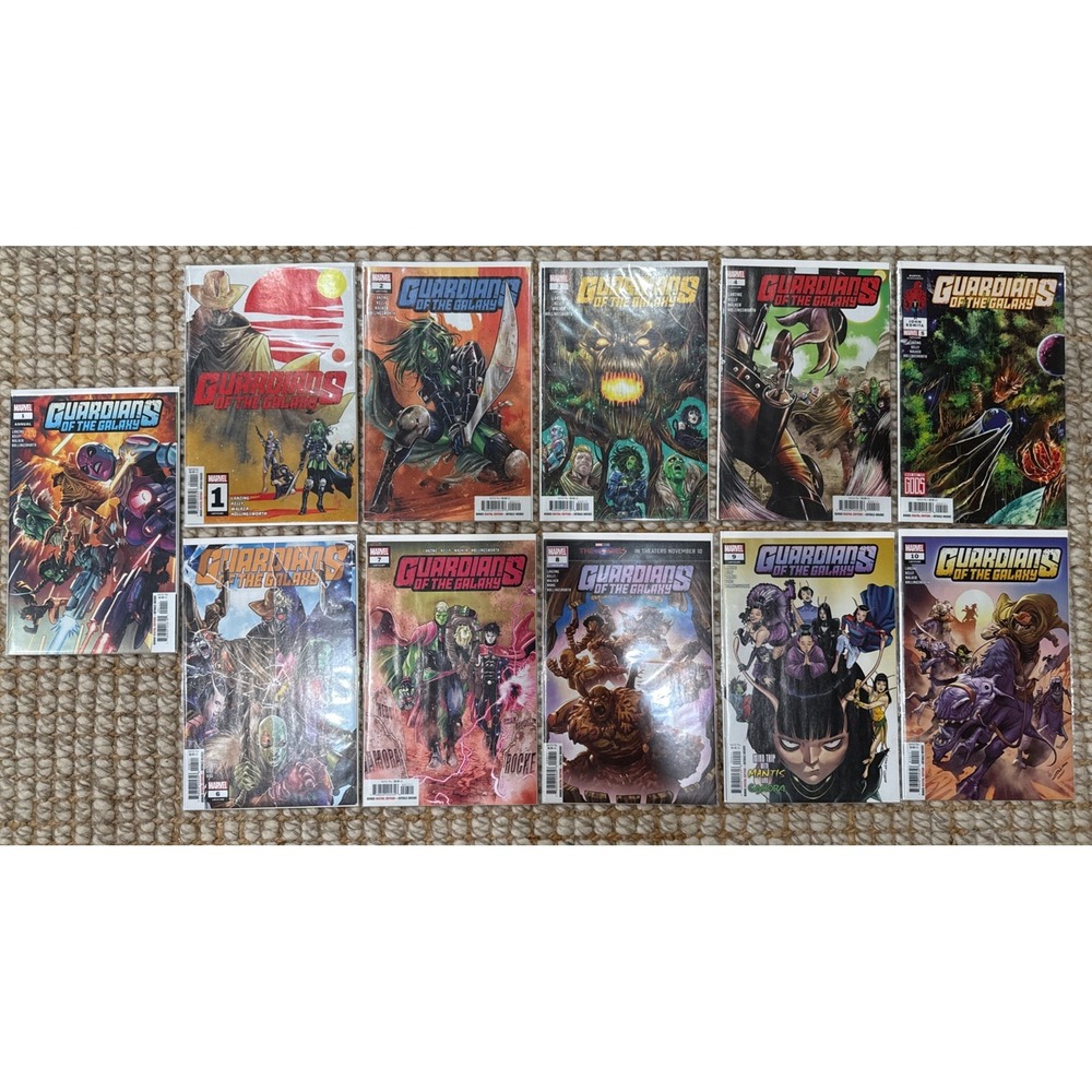Lot x 11 GUARDIANS OF THE GALAXY Comic Books #1-10 LGY#181-190 + Annual 1 Marvel